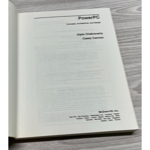 Power PC Concepts Architecture and Design J Ranade Workstation Dipto Chakravarty - Picture 6 of 12